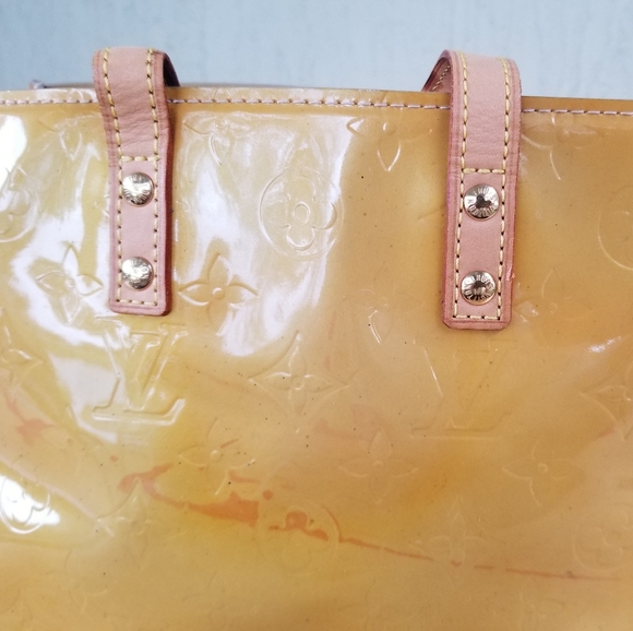 LOUIS VUITTON Beautiful Cute Reed Enamel Vernis Handbag Monogram print - Picture 14 of 16